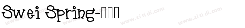 Swei Spring字体转换